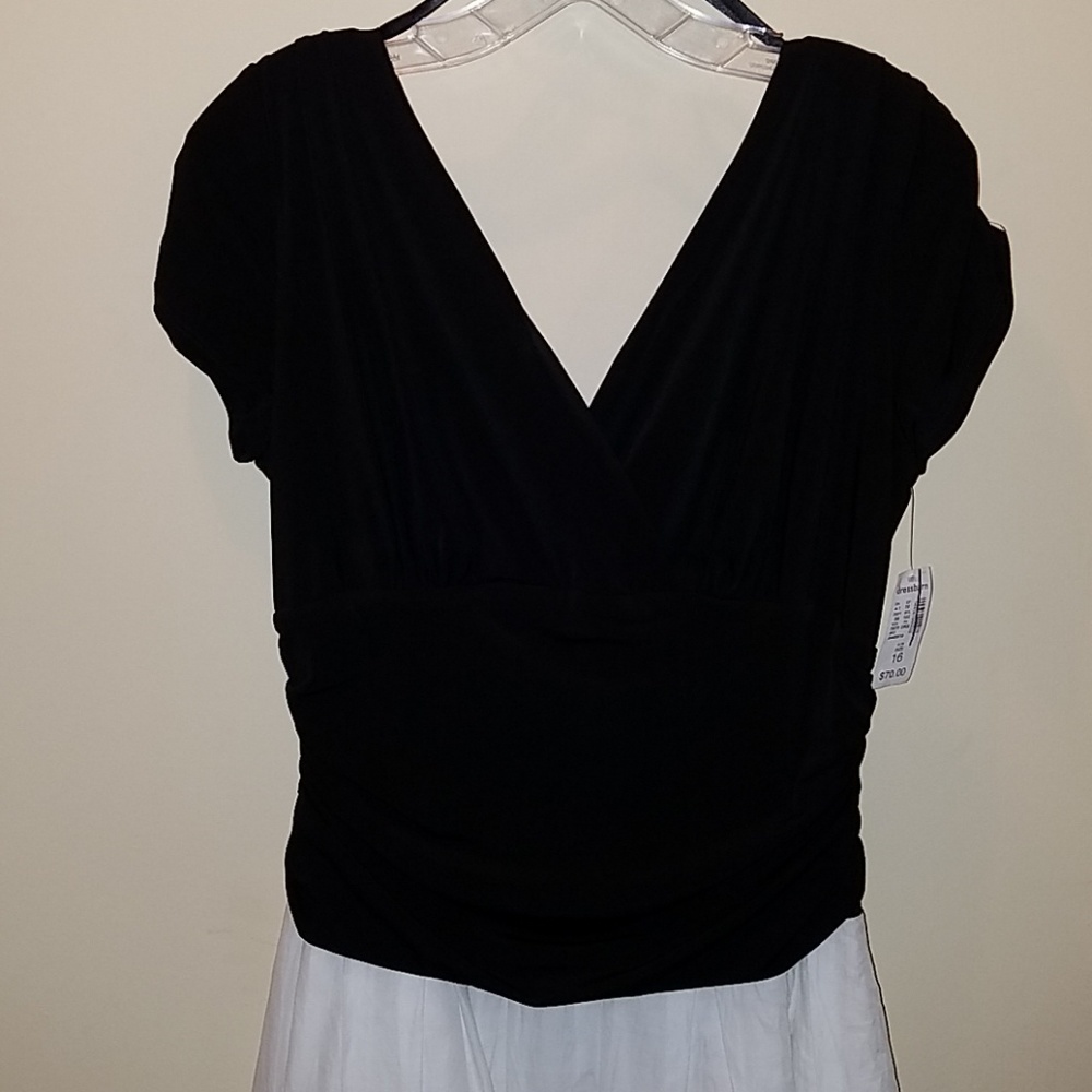 Dress Barn black and white dress. - Picture 3 of 8